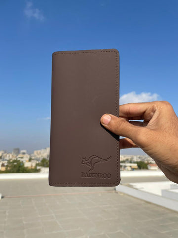 Men's long Premium Leather Wallet – Eid Sale 🖤✨